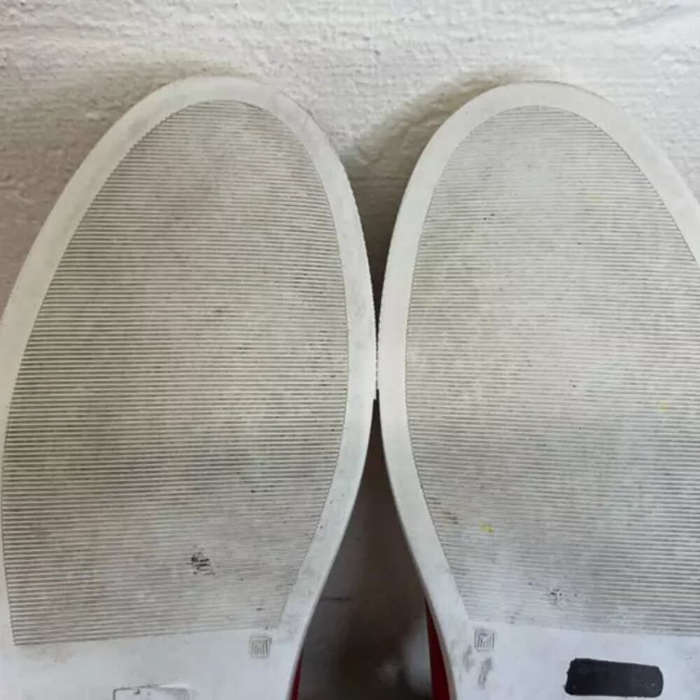 Oliver Cabell Red Leather Sneakers - Picture 10 of 11